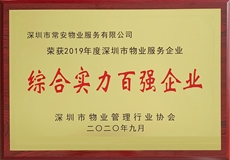 2019綜合實力百強企業